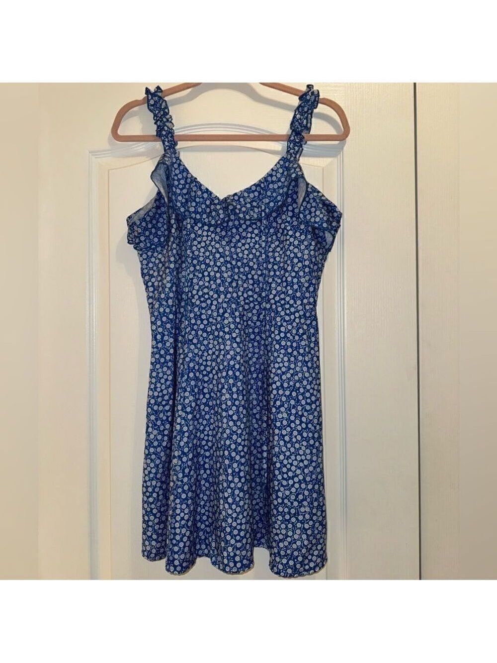 Ditsy Floral Sun Dress Blue